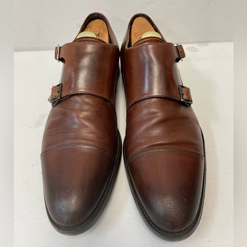 To Boot New York Made in Italy Grant  Double Monkstrap in Brown Size 10.5 D $399